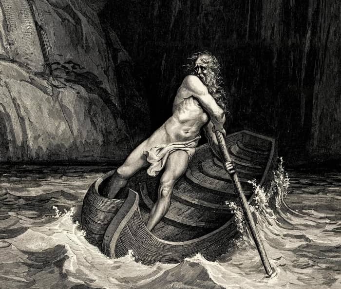 Gustave Doré - Dante Alighieri - purgatorio - Plate 9 (Canto III - Charon)